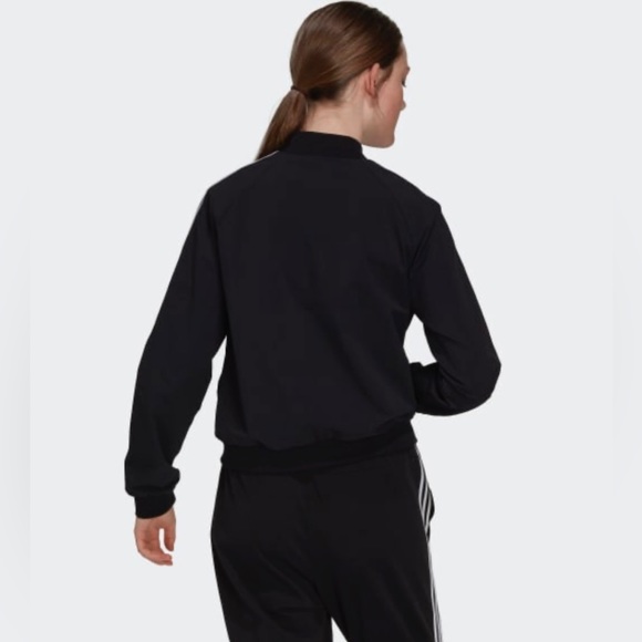NWT Women Size Small Adidas Essentials 3-Stripes Multi-sport Track Jacket Black - Picture 4 of 13